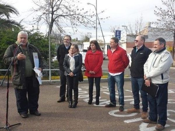 Acto público en la plaza de Choele Choel por el regreso del programa Caritas Felices